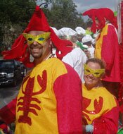 Jess & Laki on Mardi Gras Day